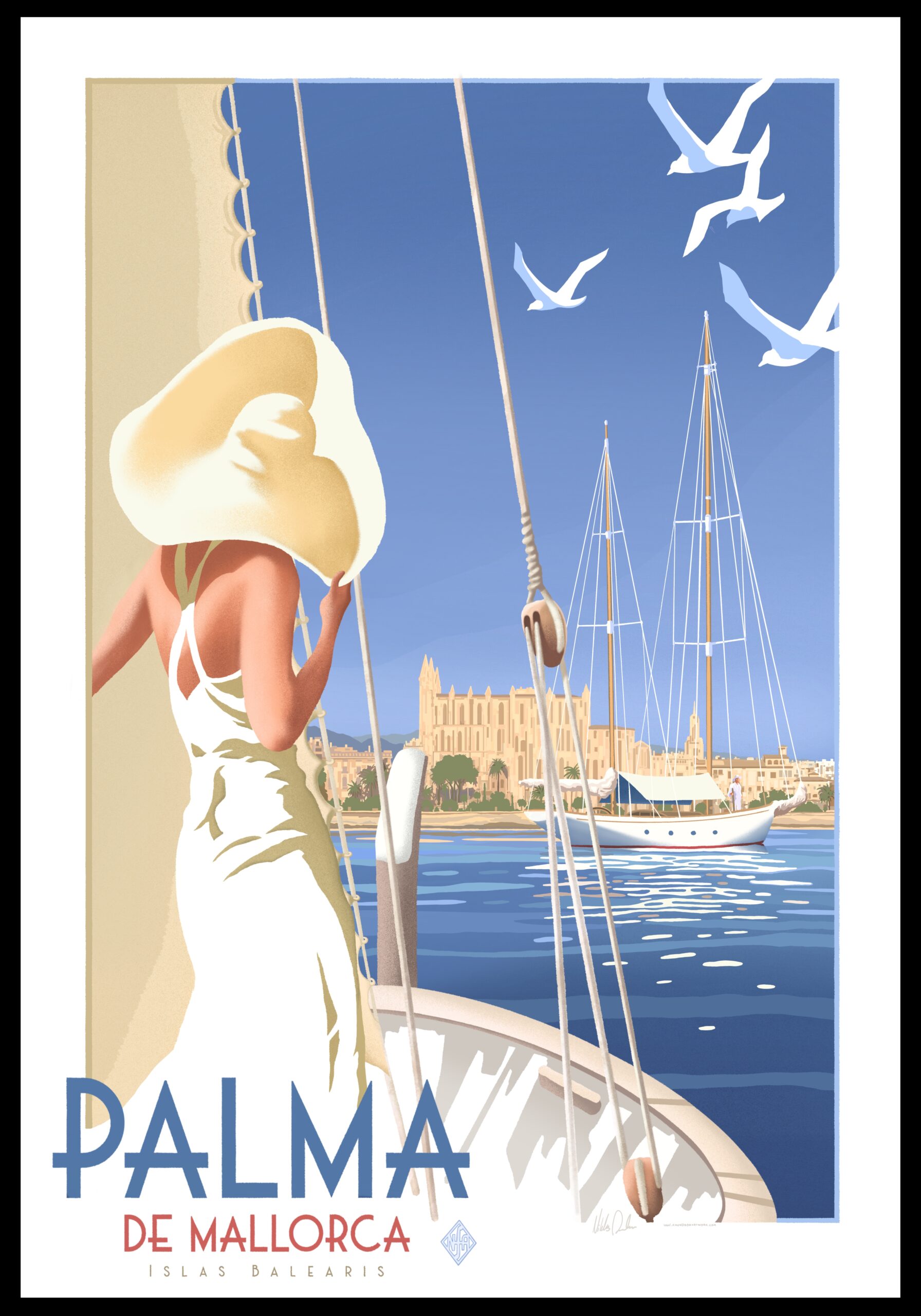 Poster Palma De Mallorca – Destination Posters | Amundson Artwork & Poster  Store